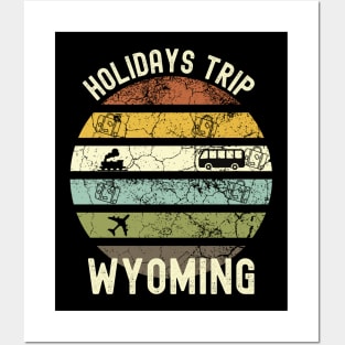 Holidays Trip To Wyoming, Family Trip To Wyoming, Road Trip to Wyoming, Family Reunion in Wyoming, Holidays in Wyoming, Vacation in Wyoming Posters and Art